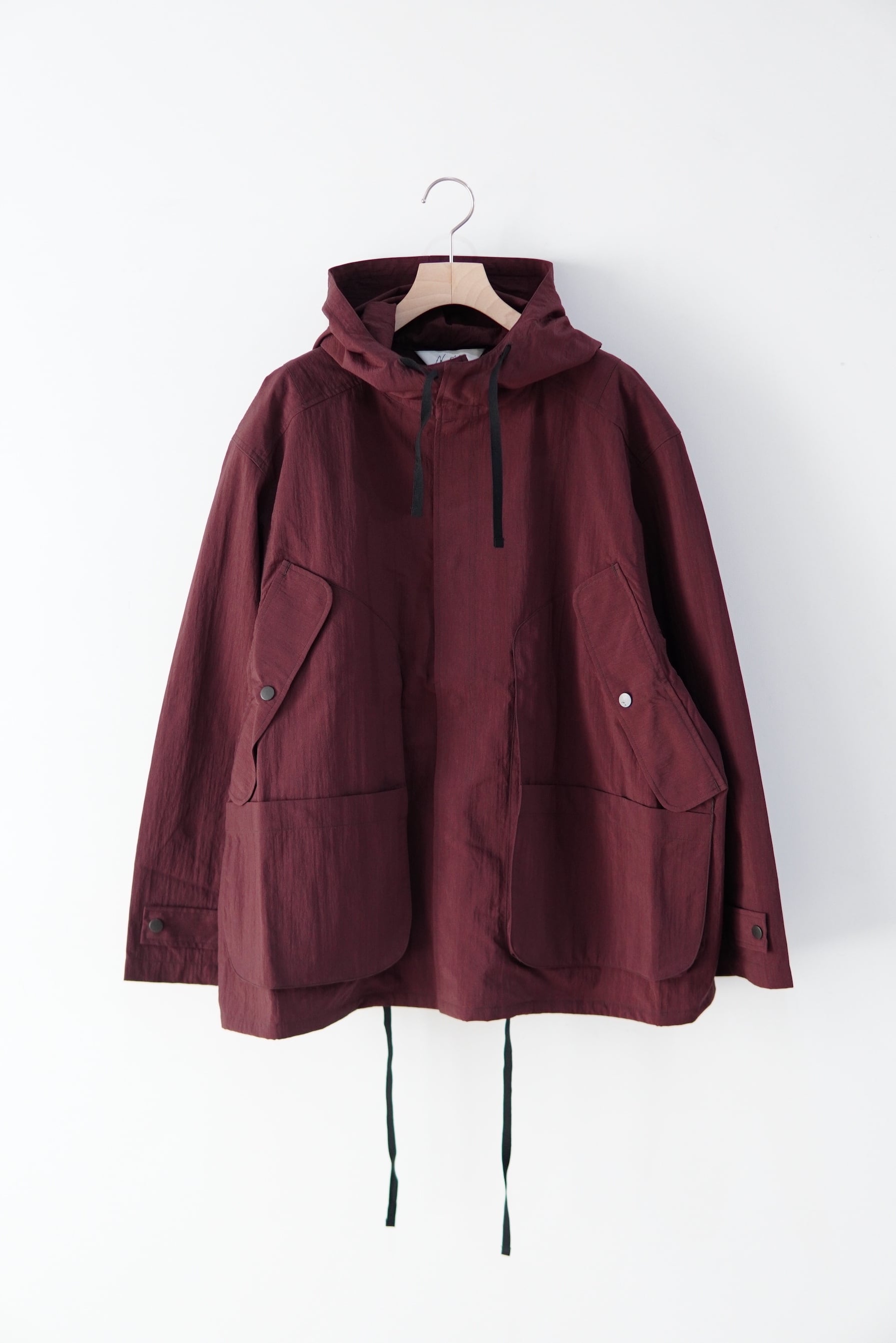 ANCELLM / WRINKLED NYLON OVER HOODIE / ANC-SH110 | POETRY