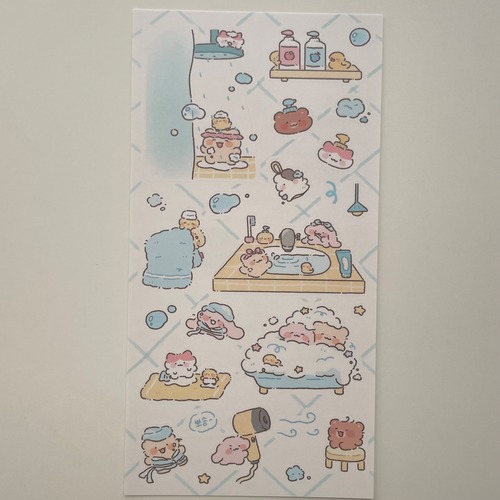 nyung nyung shop 〔sticker-おふろ- 〕
