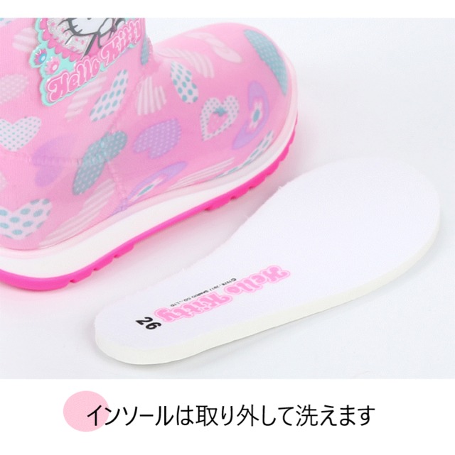 予約商品 キティちゃん 長靴 レインブーツ キッズ ハローキティ レインシューズ 女の子 防水 おしゃれ かわい Lavoro