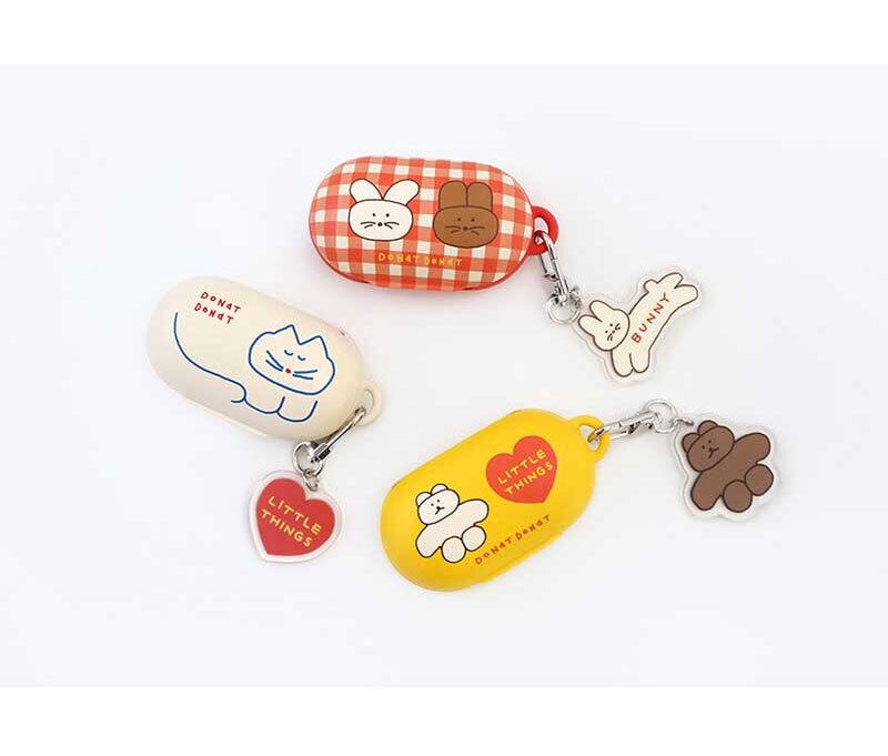 ギャラクシーバズ Galaxy Buds イヤホンケース Donatdonat イラスト 手描き風 おしゃれ アニマル 動物 猫 うさぎ 韓国 Sti 121 Hanholic Jp Iphoneケース スマホアクセサリー 輸入雑貨