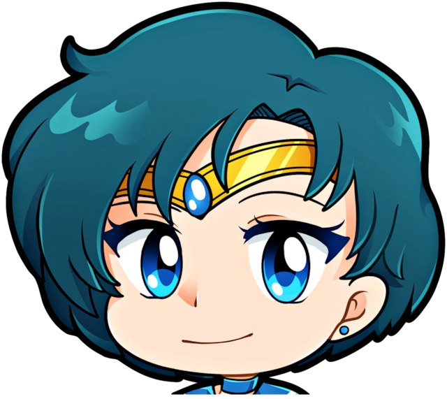 WAIFU BAIT　Sailor Mercury Sticker