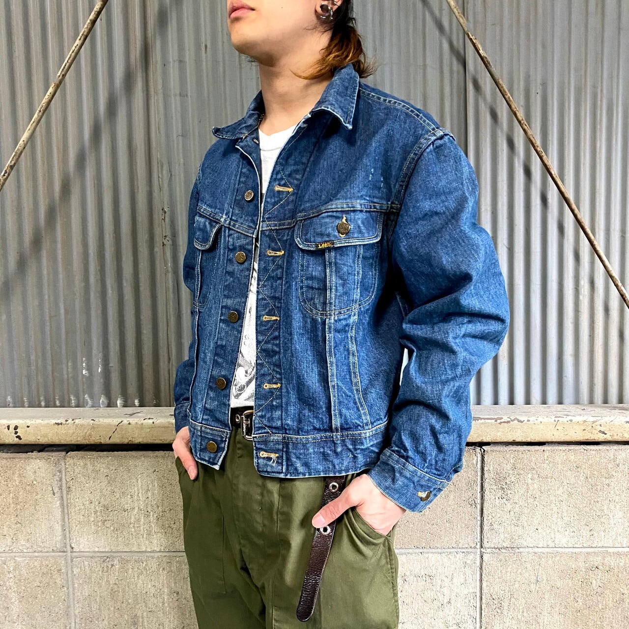 70年代 Usa製 Lee リー デニムジャケット メンズl相当 古着 70s ビンテージ ヴィンテージ Patd デニムジャケット Al Cave 古着屋 公式 古着通販サイト 30 Off Sale開催中