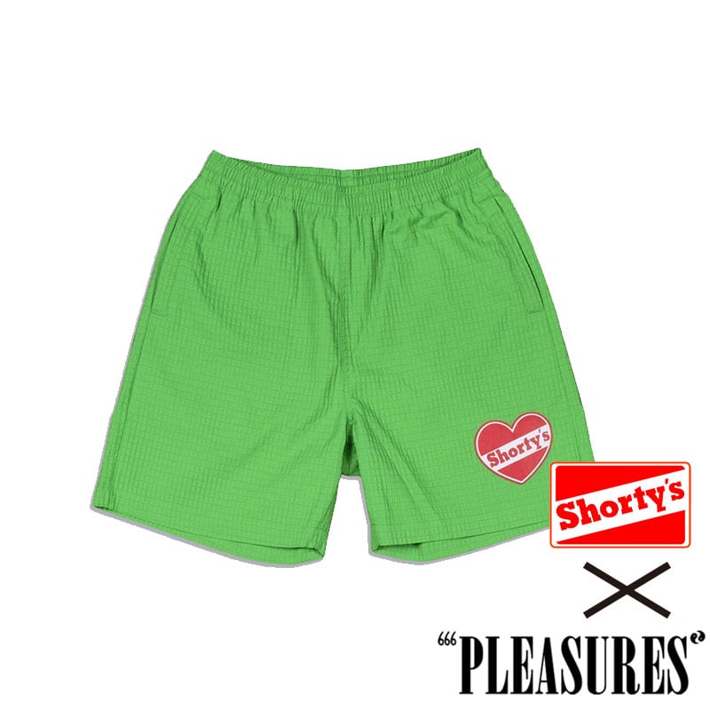 PLEASURES/プレジャーズ×SHORTY'S】HEART SPORT SHORTS ショート PLEASURES/プレジャーズ×SHORTY'S】HEART SPORT SHORTS ショート