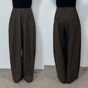 Tie belt wide curve PT/brown