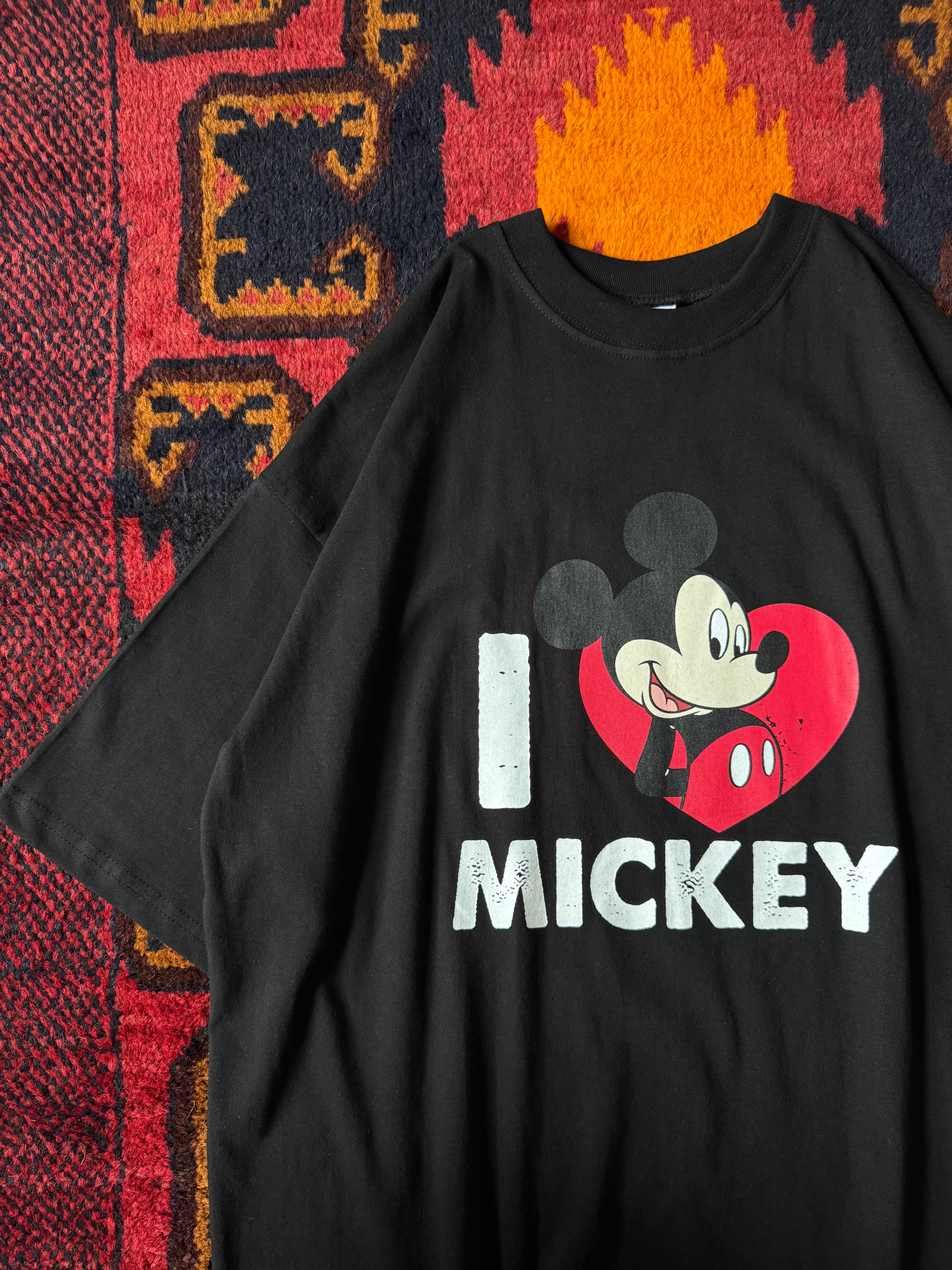 MOM  I LOVE Mickey Tee （ブラック）  1026