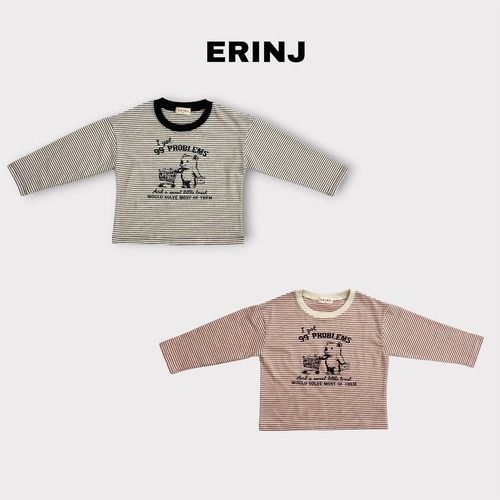 ERIN J［取寄］bear stripe tee 26autumn