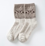 あたたかいモンゴル靴下Biger(ビゲル)　薄手ウール100% (トナカイナチュラル) 羊毛靴下