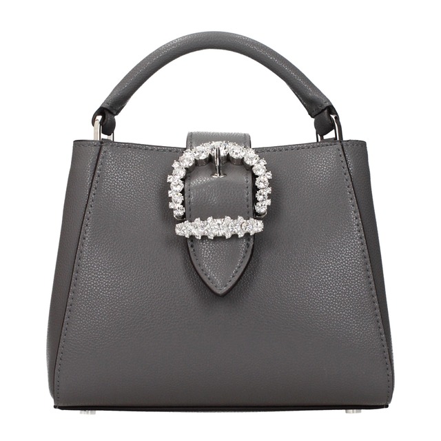 【新品】JIMMY CHOO ジミーチュウ レディース ハンドバッグ レザー グレー CHERISITOPHANDLEOSGLSTORM