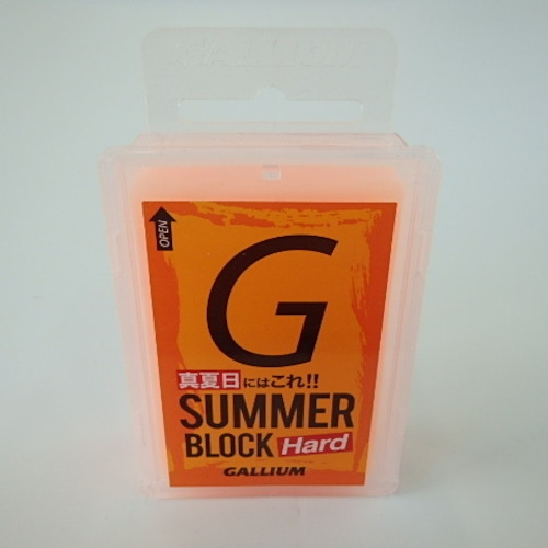 GALLIUM（ガリウム）：SUMMER BLOCK hard サマーゲレンデ用WAX 100g