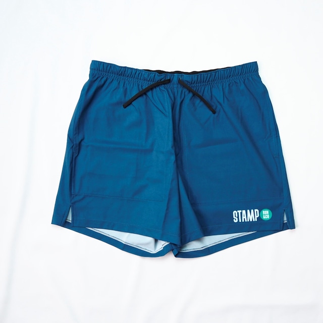 STAMP RUN & CO｜STAMP 3 POCKET SHORTS (TEAL BLUE) | Run Ride Point
