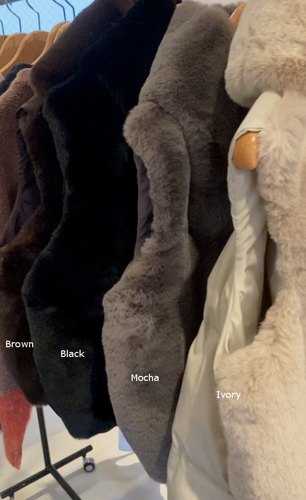 Muel Chic ミュエルシック / Mont Fake mouton Vest モントフェイク