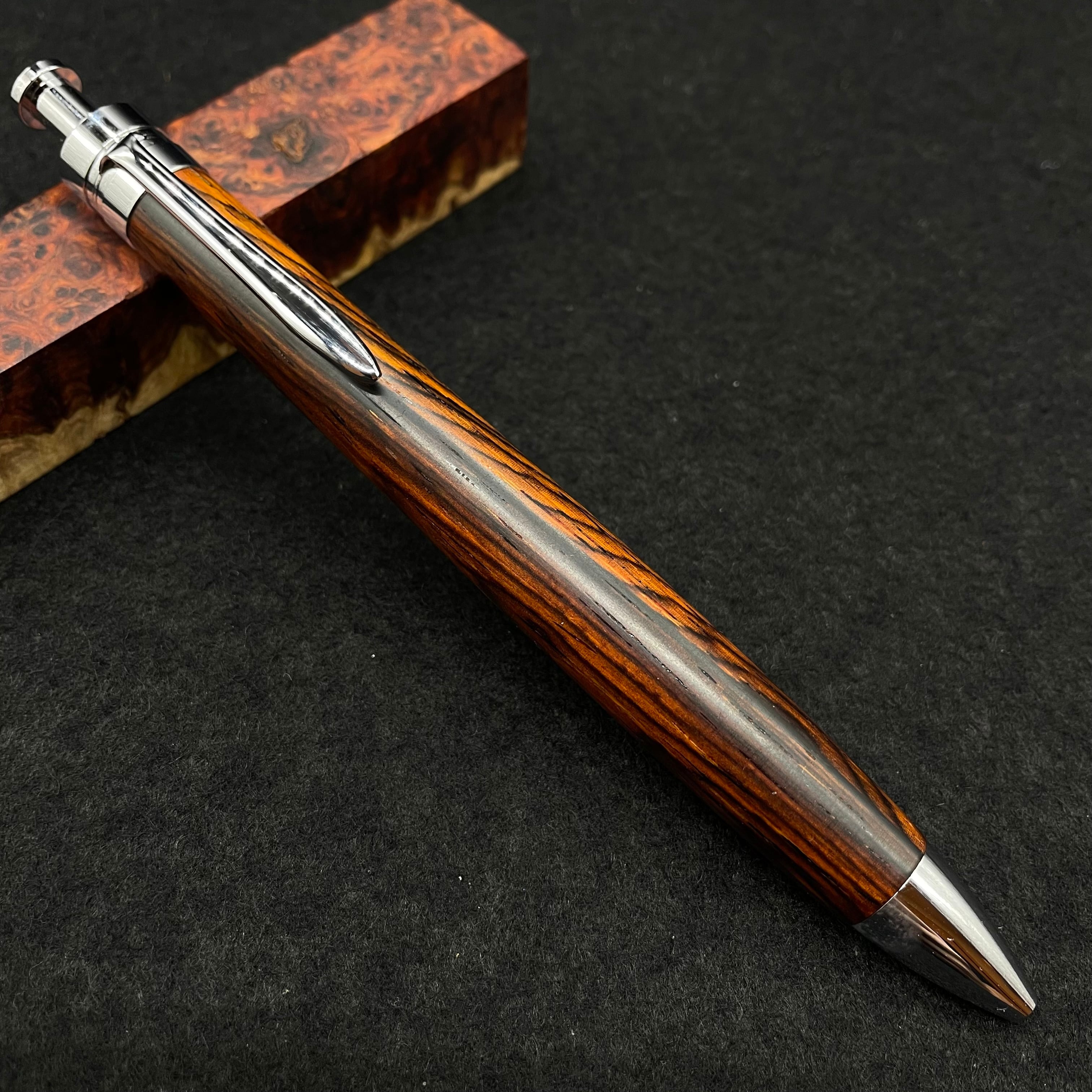 No.35ハンドメイド木軸シャーペンアンボイナバール No.35ハンドメイド木軸シャーペンアンボイナバール 富士瘤 Craft