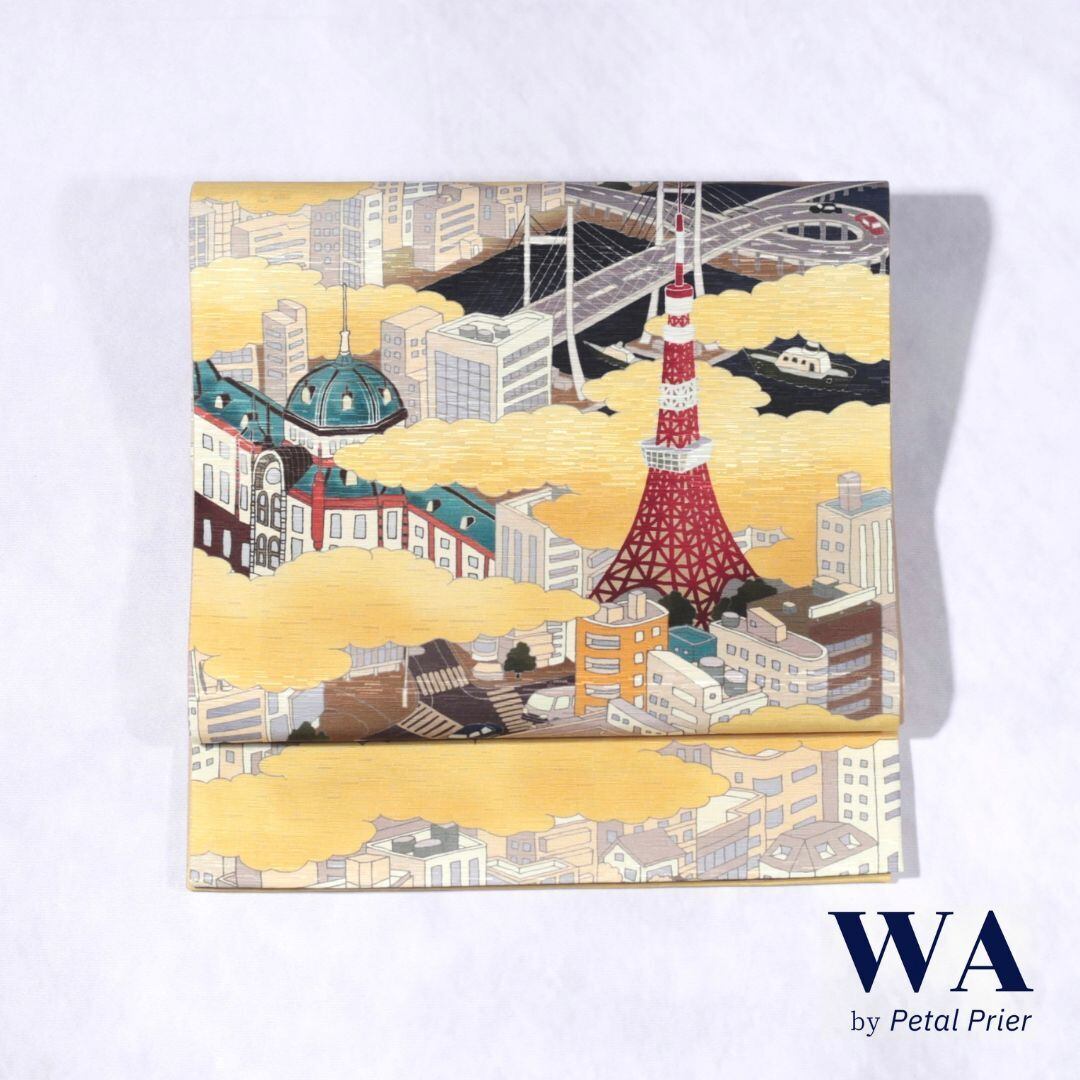 *. 再入荷 .*  新品・未使用 WAKKA 正絹 京袋帯【Let's Sing／ベージュ】お仕立て上がり 着物 帯 カジュアル 一重太鼓 OB-54 楽天市場】WAKKA 正絹 京袋帯 【Let's Sing／ベージュ】 仕立て上がり