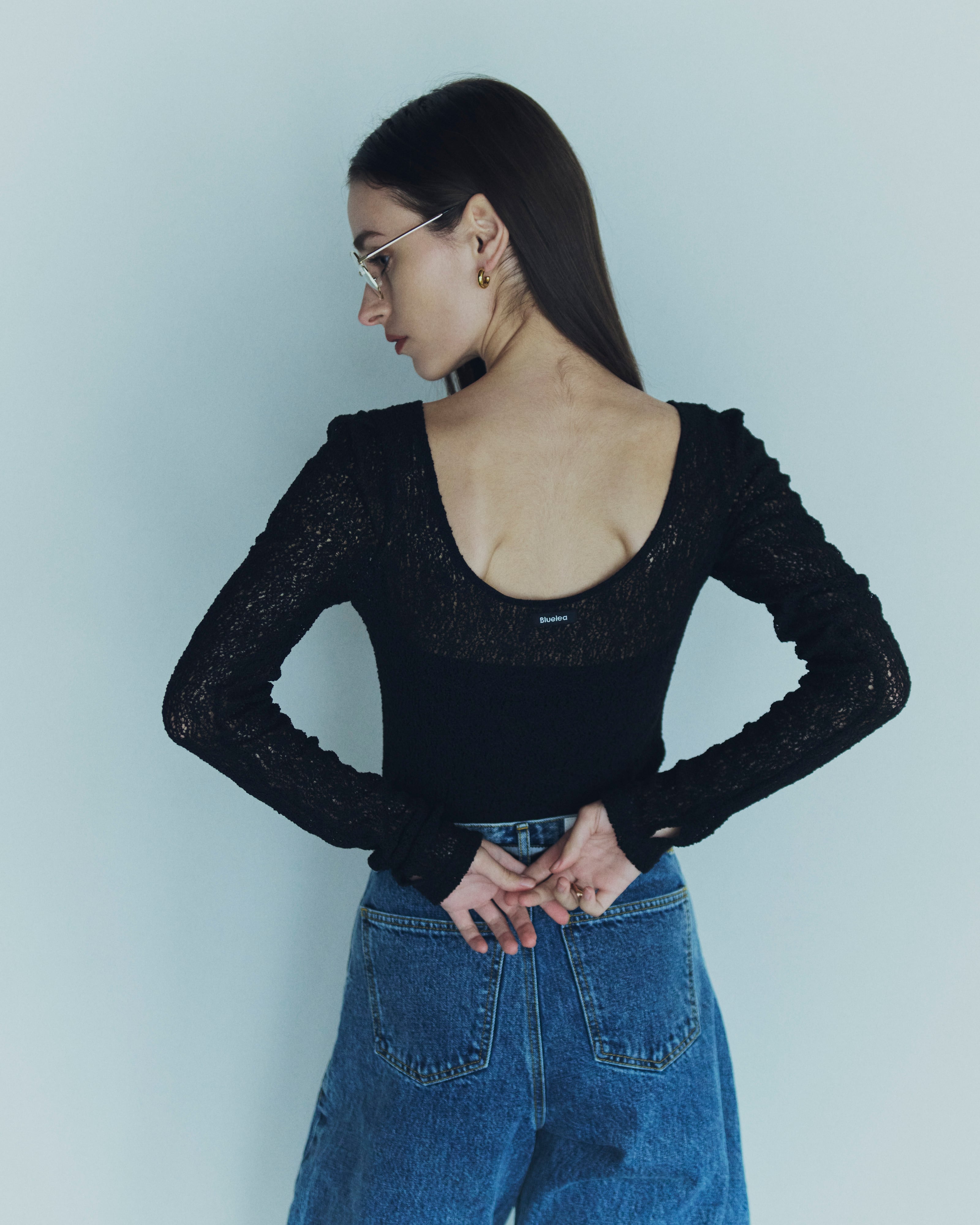 5月6日まで　最終値下げ　bluelea Lacy long Tee black 5/29(FRI)21:00— Lacy long Tee | Bluelea