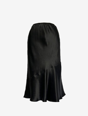icb シルク ブラック スカート