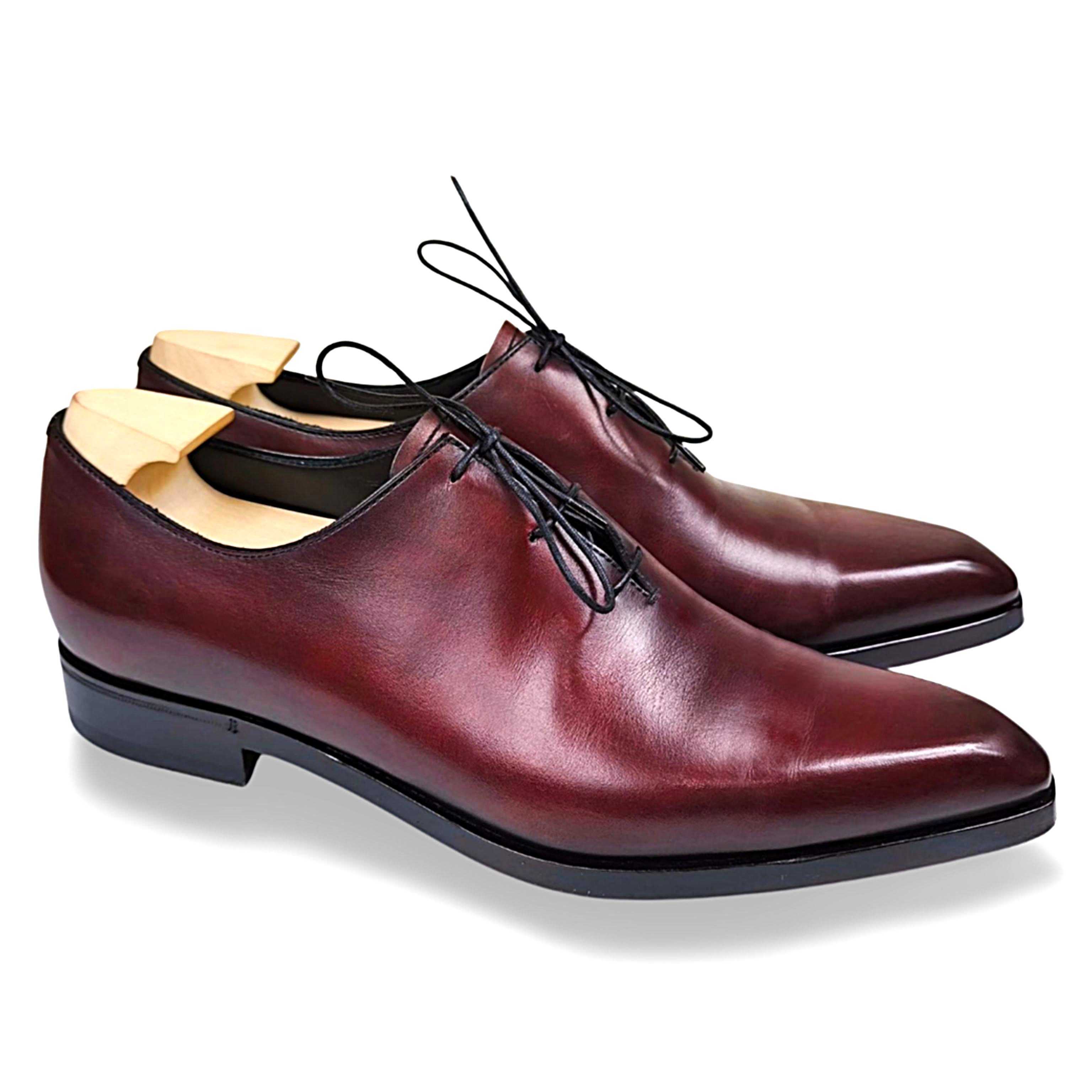 【絶版良品】Berluti ベルルッティ　革靴 ピアッシング　ワインレッド ☆超レア・着用感少ない極上品☆ ベルルッティ 限定 アレッサンドロ