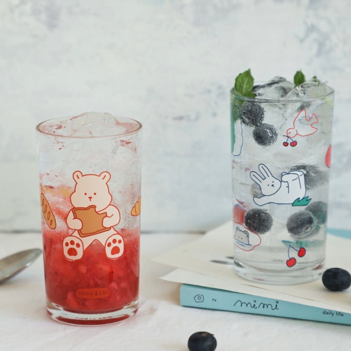 4個セット】retro character cup set 268ml / レトロ キャラクター