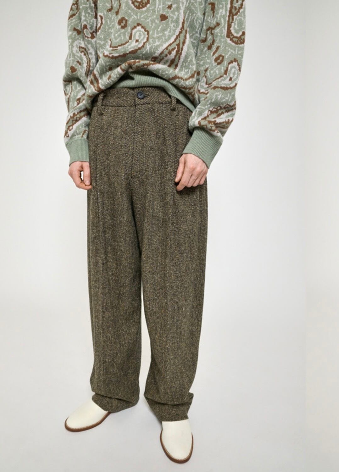 Cristaseya  [DOUBLE PLEATED WIDE PANTS]
