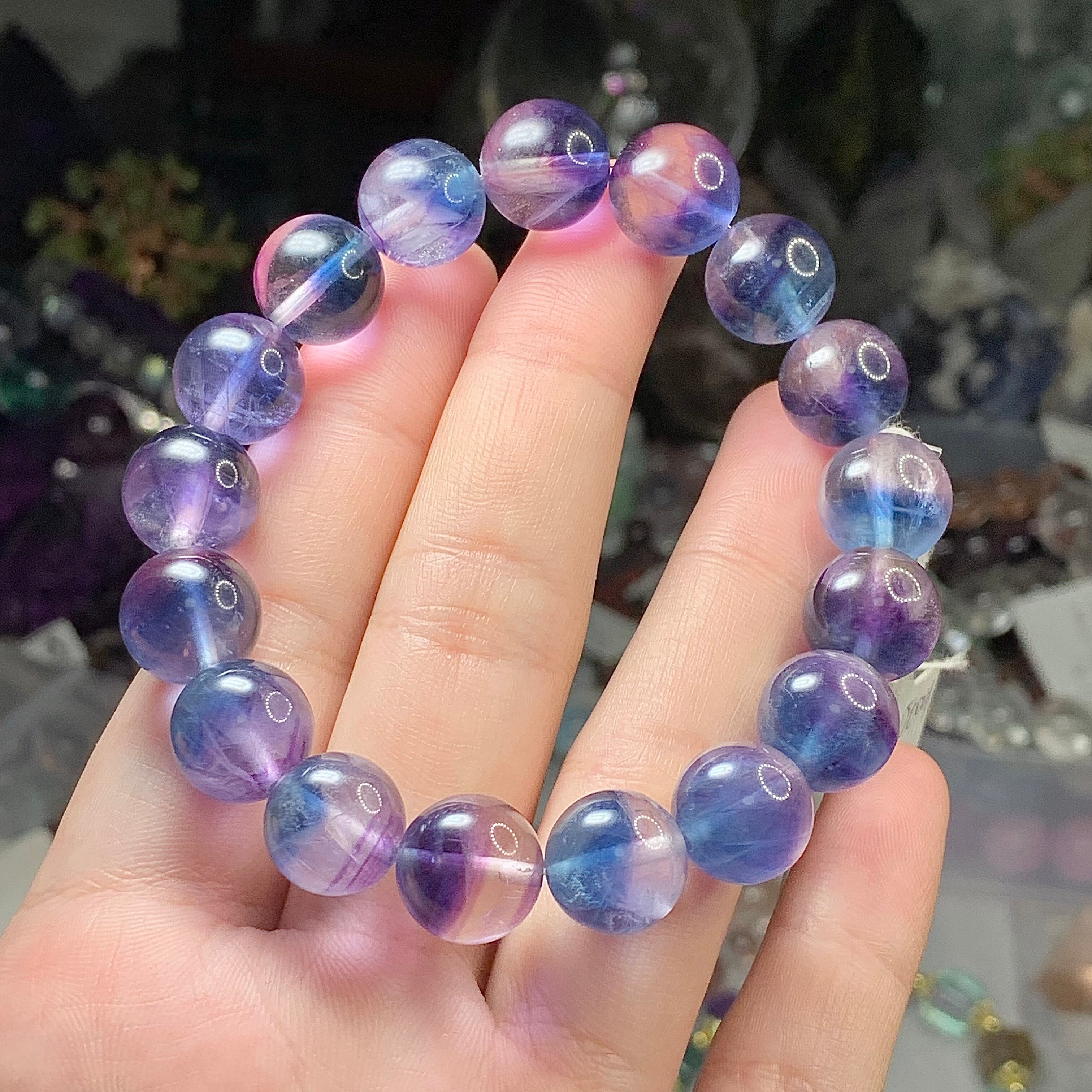 no2.幻想的な色合いレアカラーフローライト ブレスレット