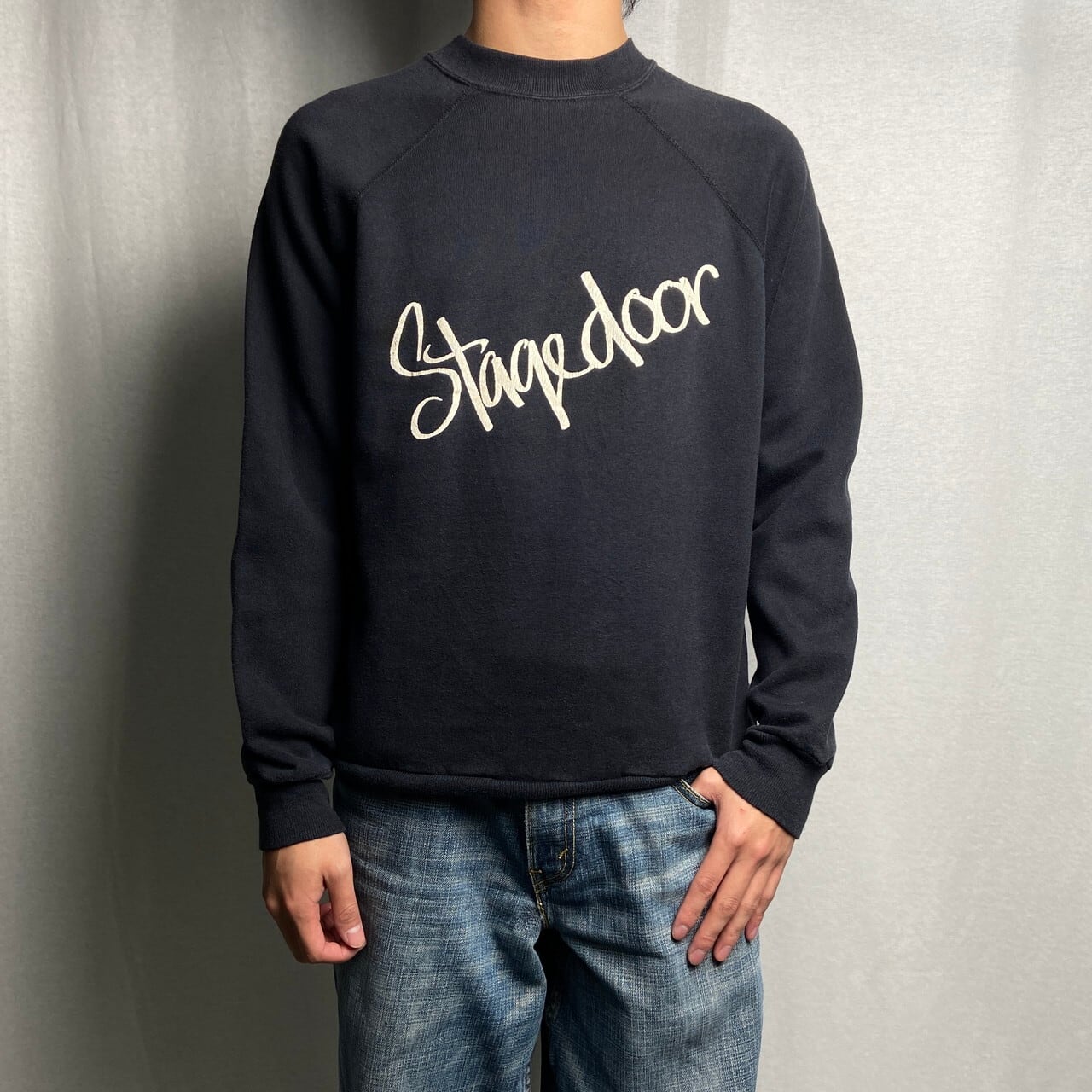 70〜80年代 USA製 VELVASHEEN STAGEDOOR ラグランスウェットシャツ