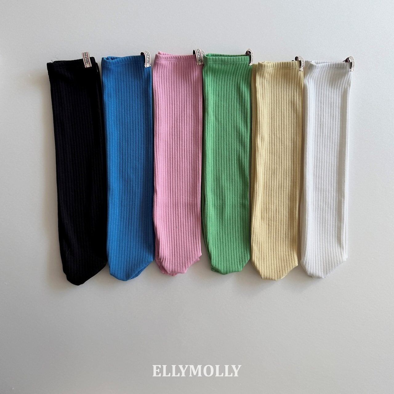 【予約】ELLY MOLLY Color ribbed socks