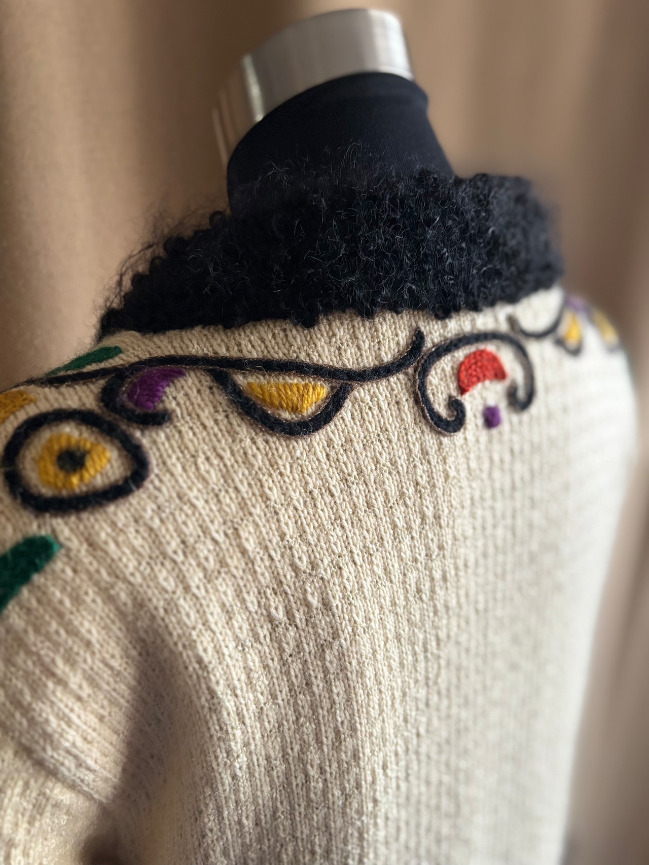 embroidery design knit jacket-5105-12