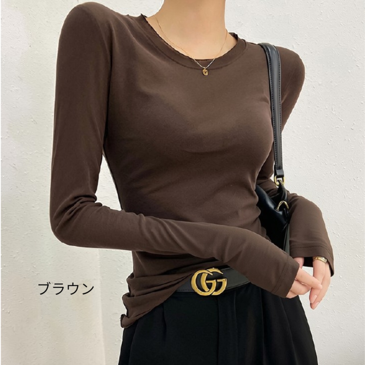 クルーネック 長袖Tシャツ  5col  00061・画像5