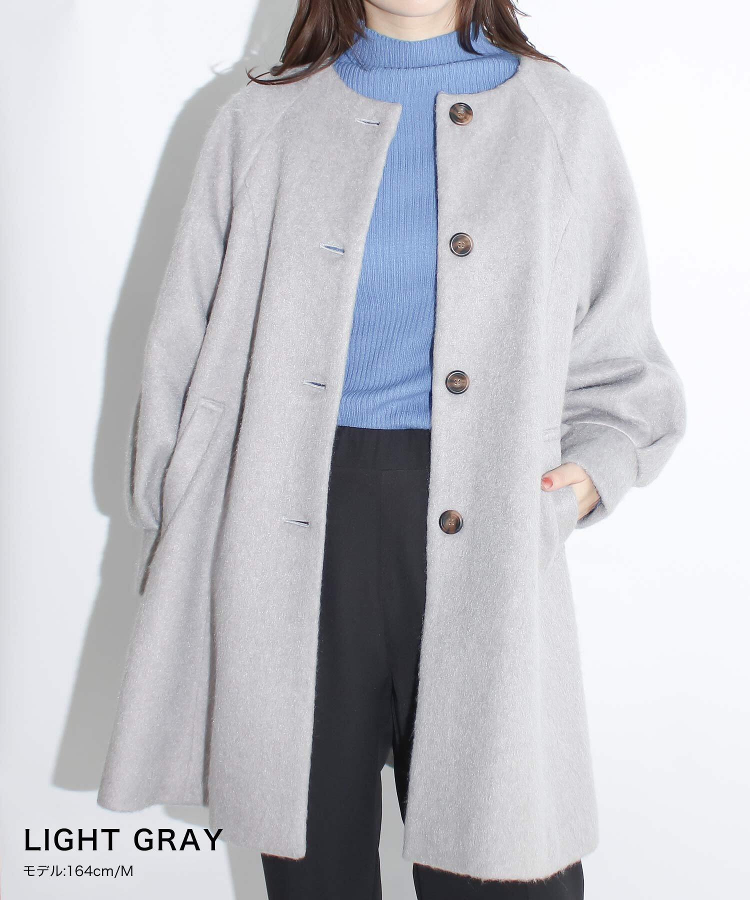 ノーカラーコートノリリ様 NOLLEY'S（ノーリーズ） ノーカラーコート コート バイカラーリバー