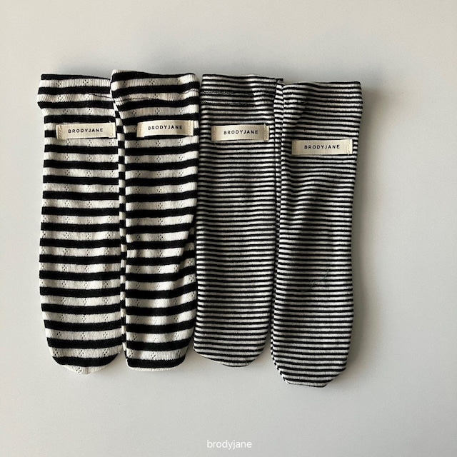 【取寄】brodyjane|stripe socks|ストライプソックス|FREE|baby|26 autumn