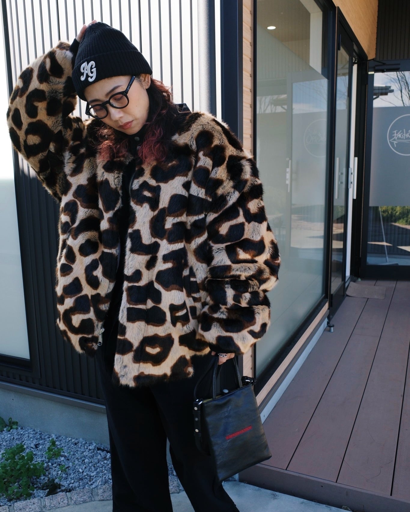 Reversible Fur MA-1 / Leopard | AMBERGLEAM