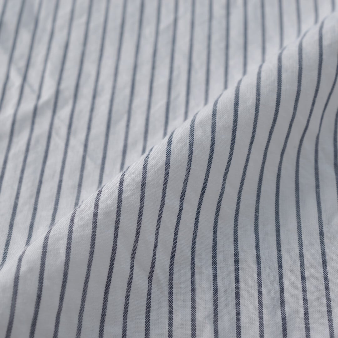 LOLO ロロ LS-3L3 定番プルオーバーストライプシャツ・ネイビー【送料無料】