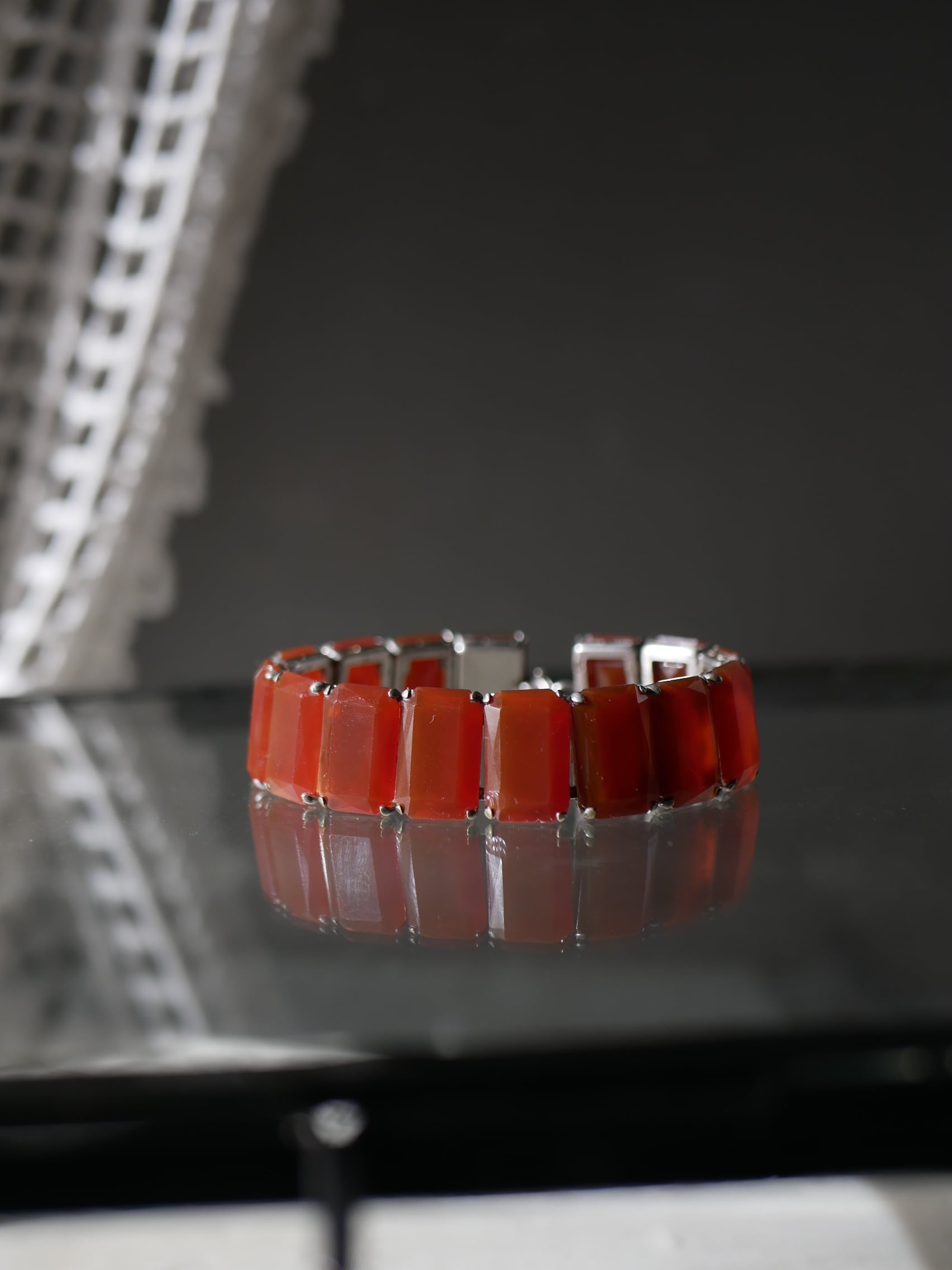 カーネリアン ヴィンテージブレスレット ヴィンテージアクセサリー アンティーク ブロカント