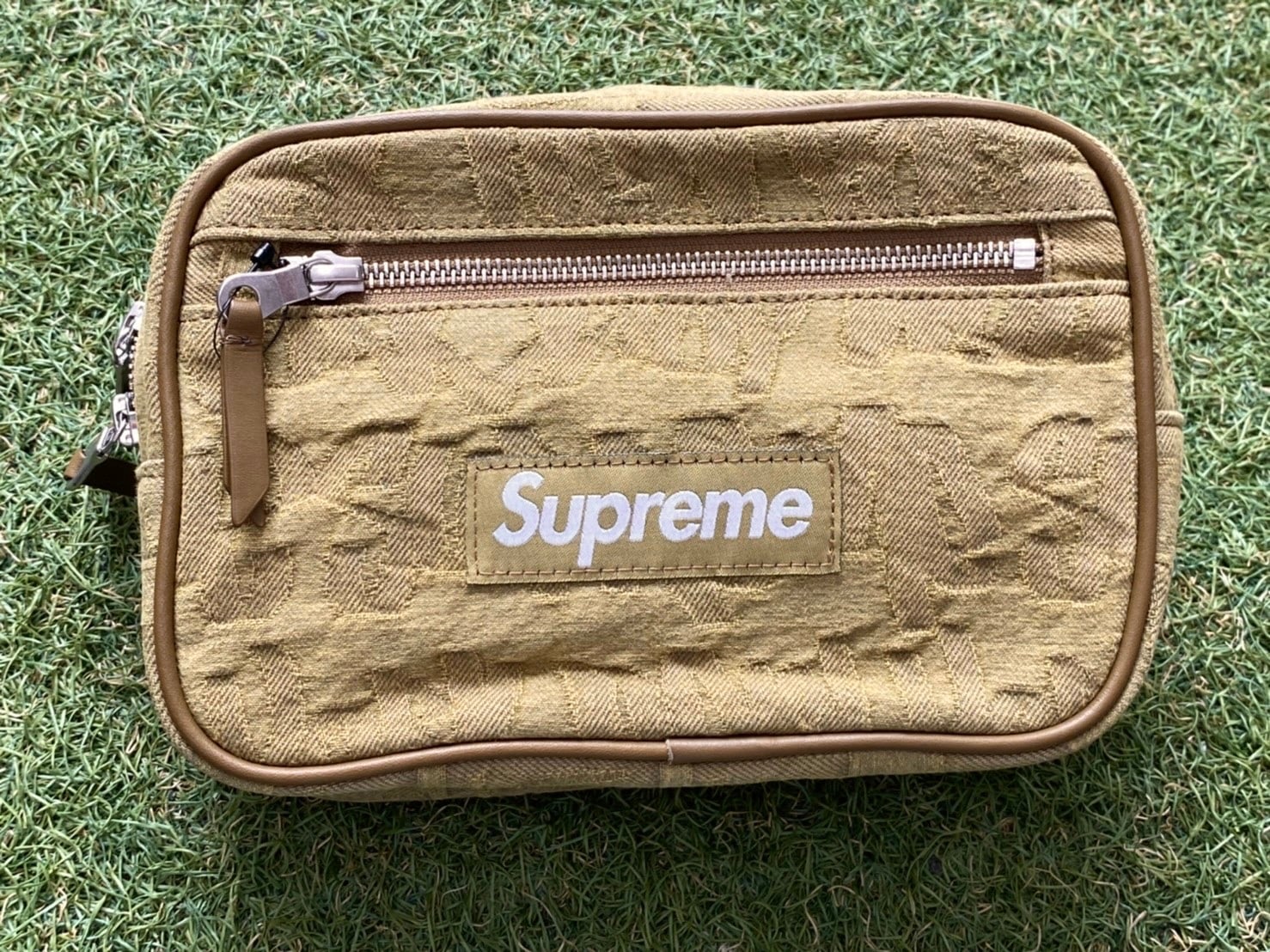 Supreme Fat Tip Jacquard Denim Waist Bag