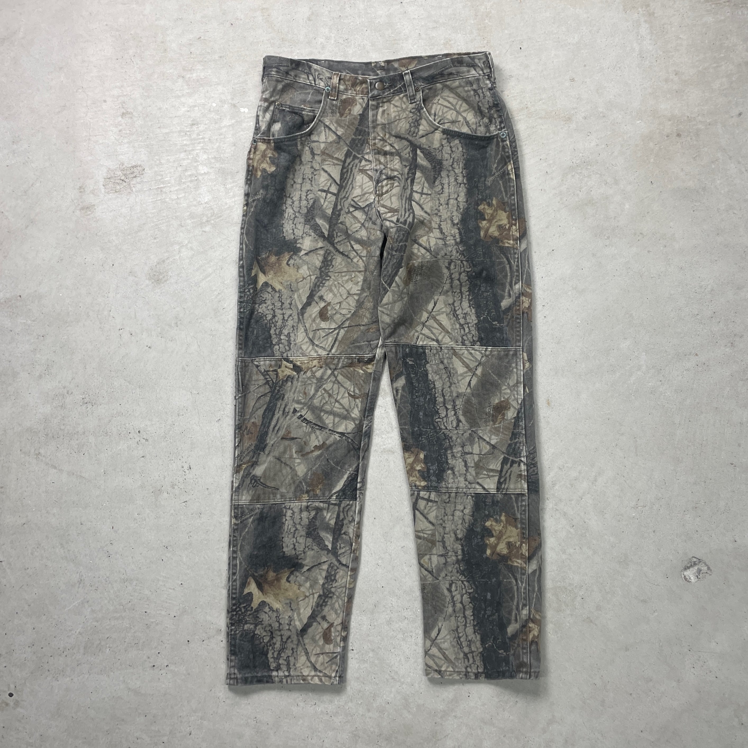 Wrangler ラングラー ダブルニー リアルツリーカモ 迷彩パンツ メンズ 