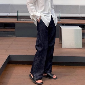 キレイめワイドレッグデニム　0657