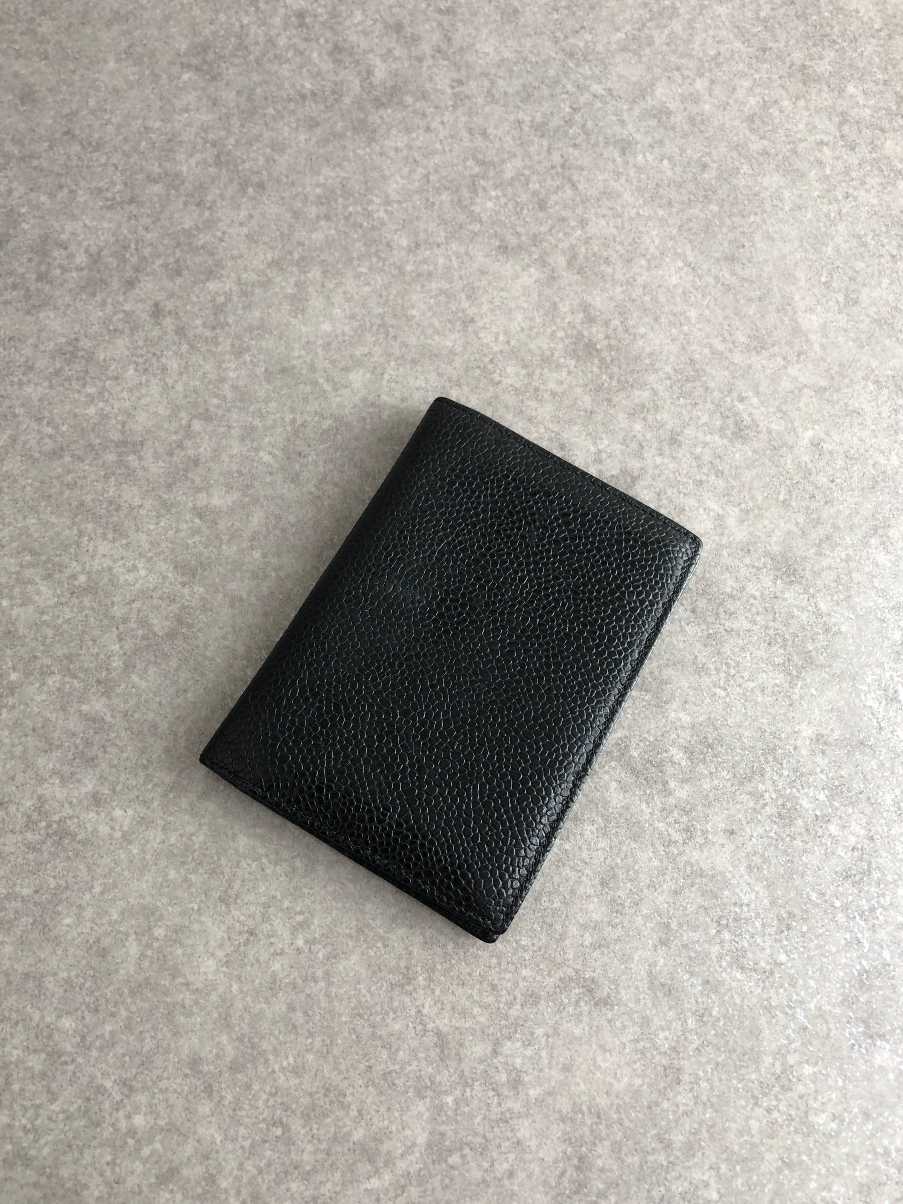 えがおさん　25 CHANEL ブラック レザー ケース CHANEL シャネル カードケース ブラック ココマーク レザー vintage