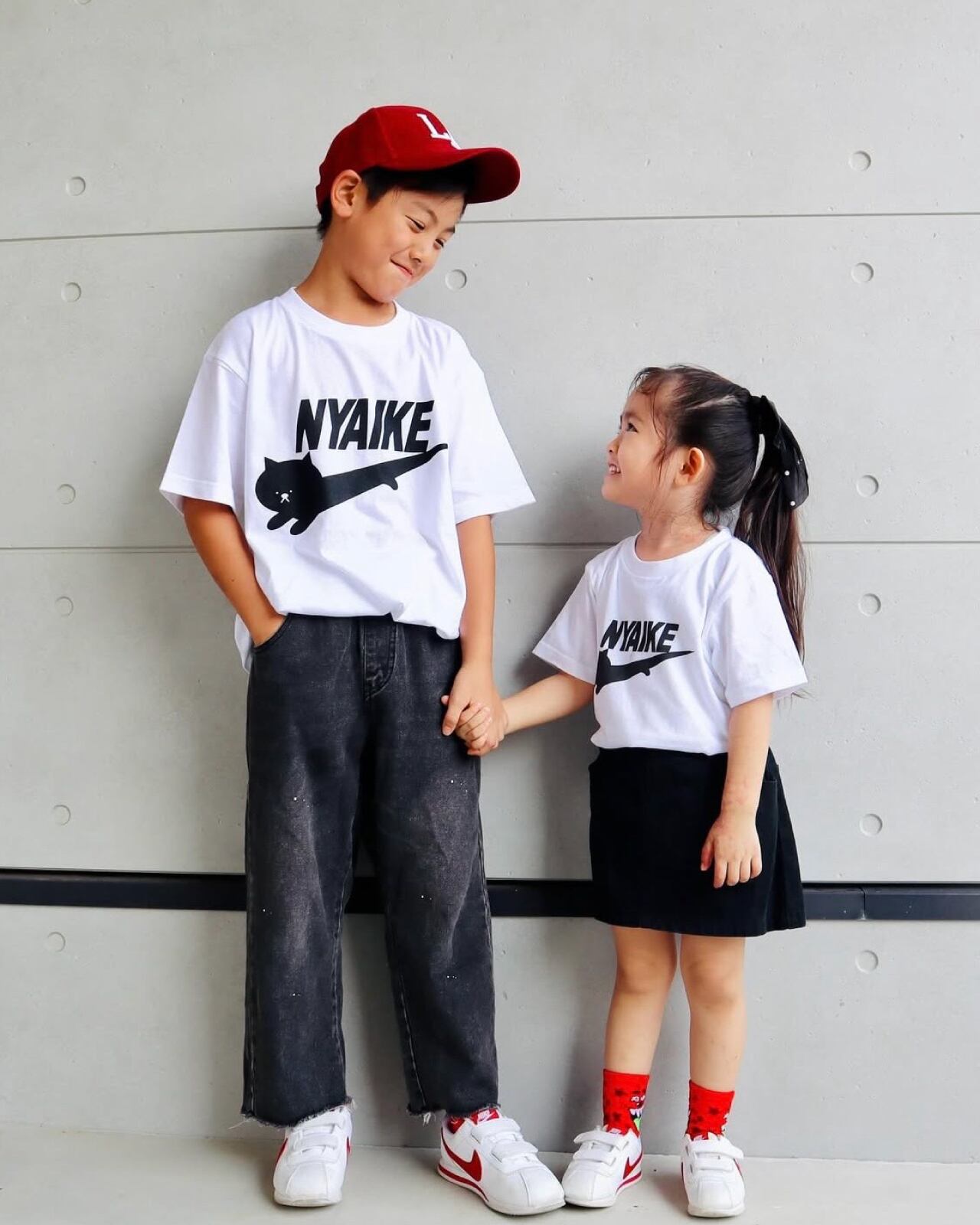 KIDS【ニャイキ】キッズTシャツ☆親子でリンクコーデOK♪ | マジック