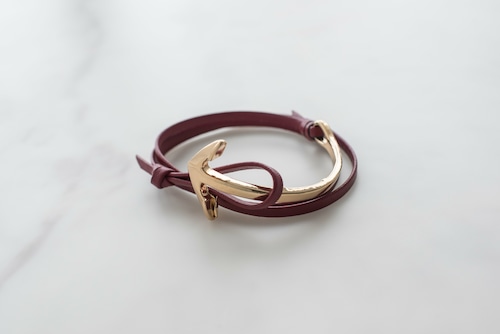 ANCHOR BRACELET LEATHER