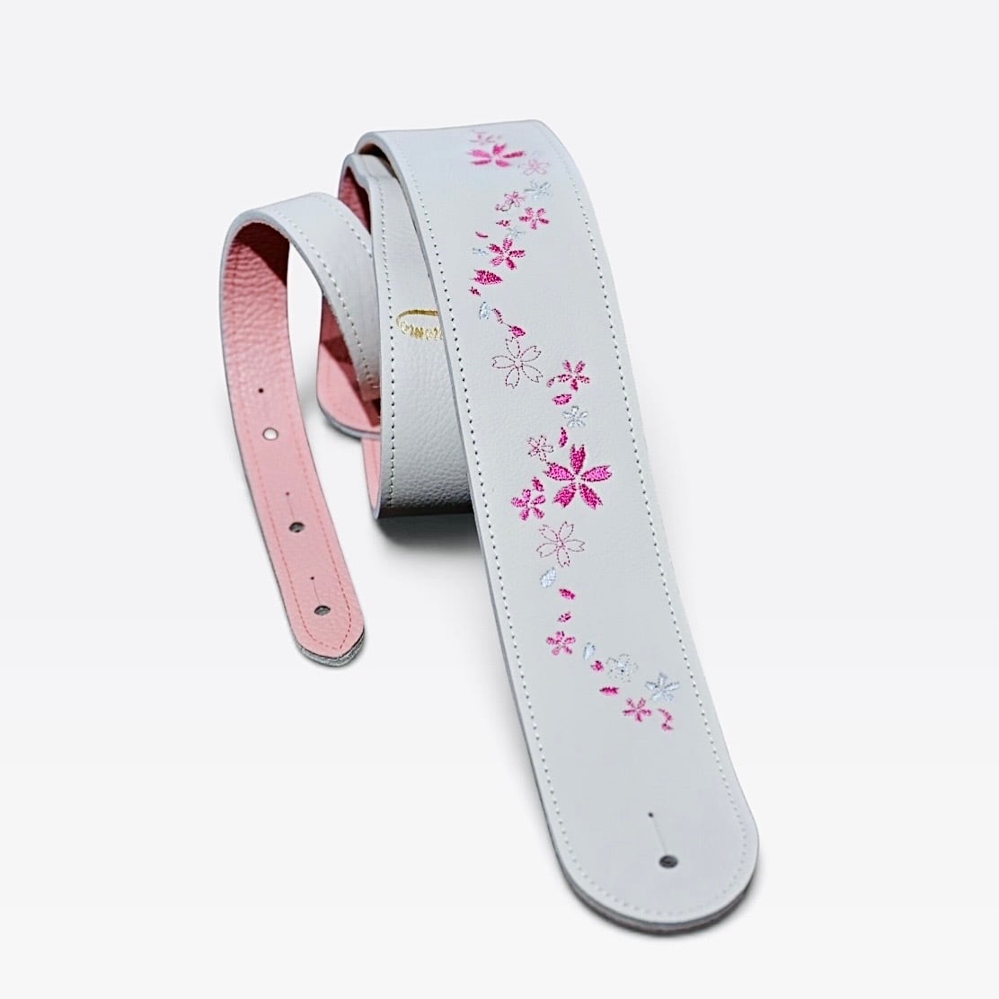 桜刺繍ストラップ IV/PK | ギターストラップ専門店 Grande uomo