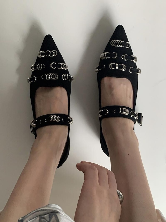 Ring buckle pumps（リングバックルパンプス）c-601