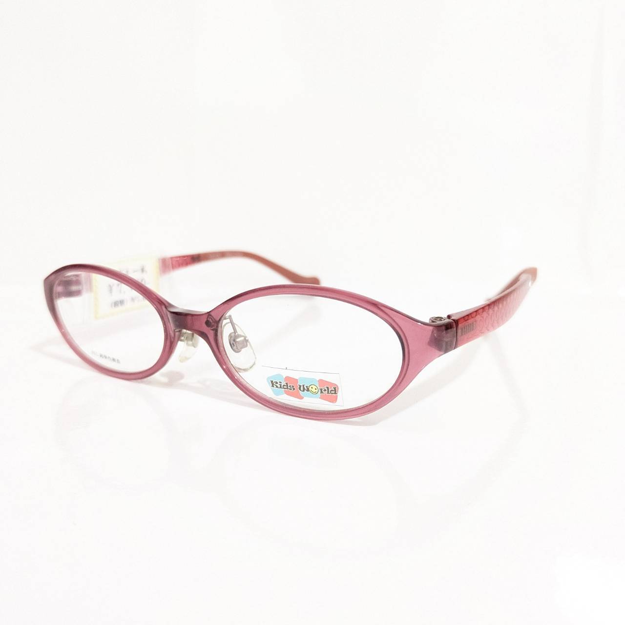【Kids World】オーバルセルフレーム ピンク