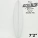 Accelerator PU MID 7'2 クリア ラウンド ピン アクセルレーター グレー サーフボード デッキコンケーブ FCSII 標準セット 佐川急便で自宅まで配達 北海道および沖縄他離島は別途送料