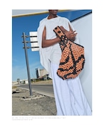 NUTEMPEROR Quip Project 034 Hand-Beaded Wood Tote