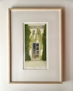 岩切裕子 IWAKIRI Yuko「green September」woodcut print, with frame thumbnail 1