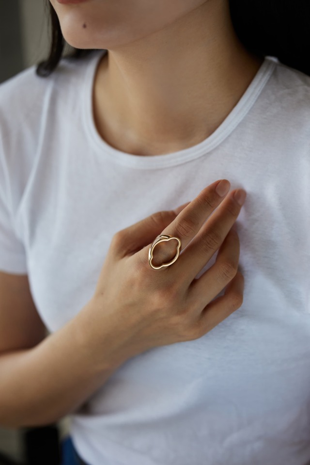 gold flower ring