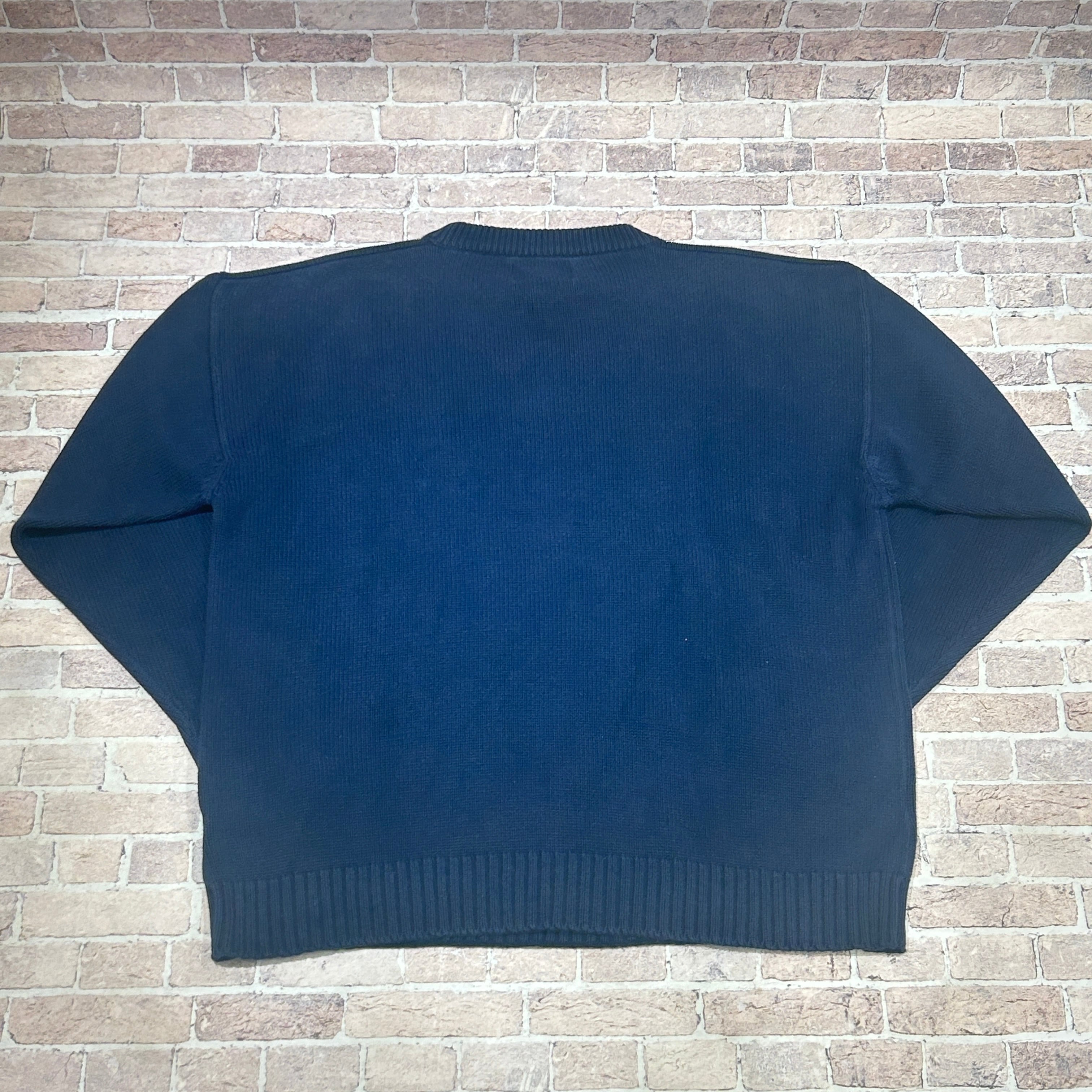 1980s EDDIE BAUER COTTON SWEATER NAVY XL | safarionline