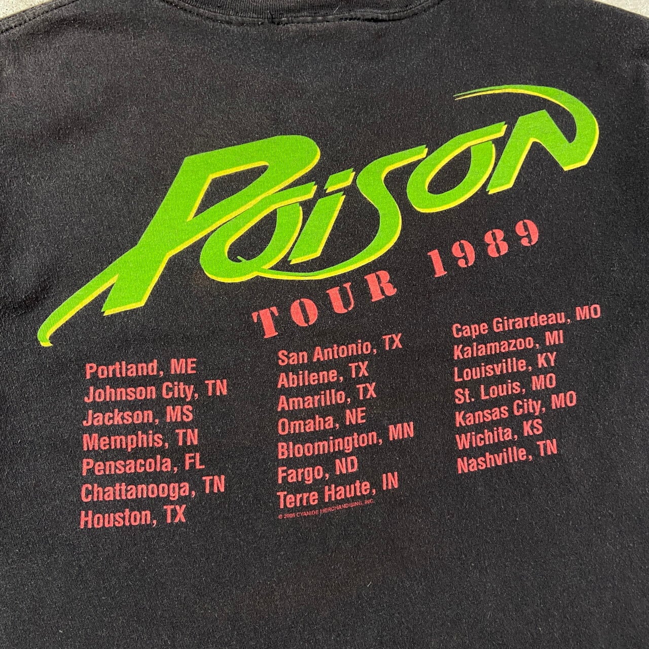 00年代 Poison ポイズン open up and say...ahh メタル バンドTシャツ