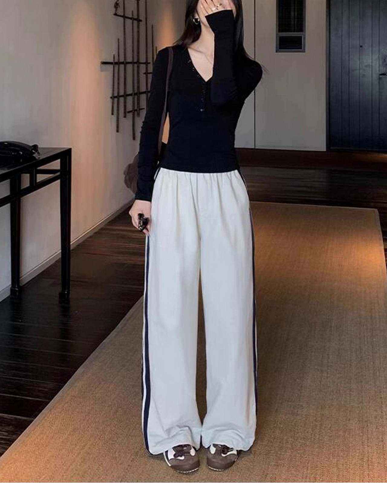 スウェットサイドラインパンツ 2color A0329 - 17