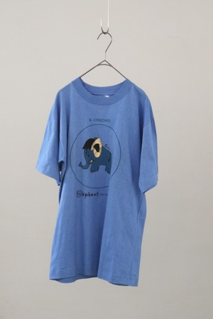 80s gold foil elephant print t-shirt