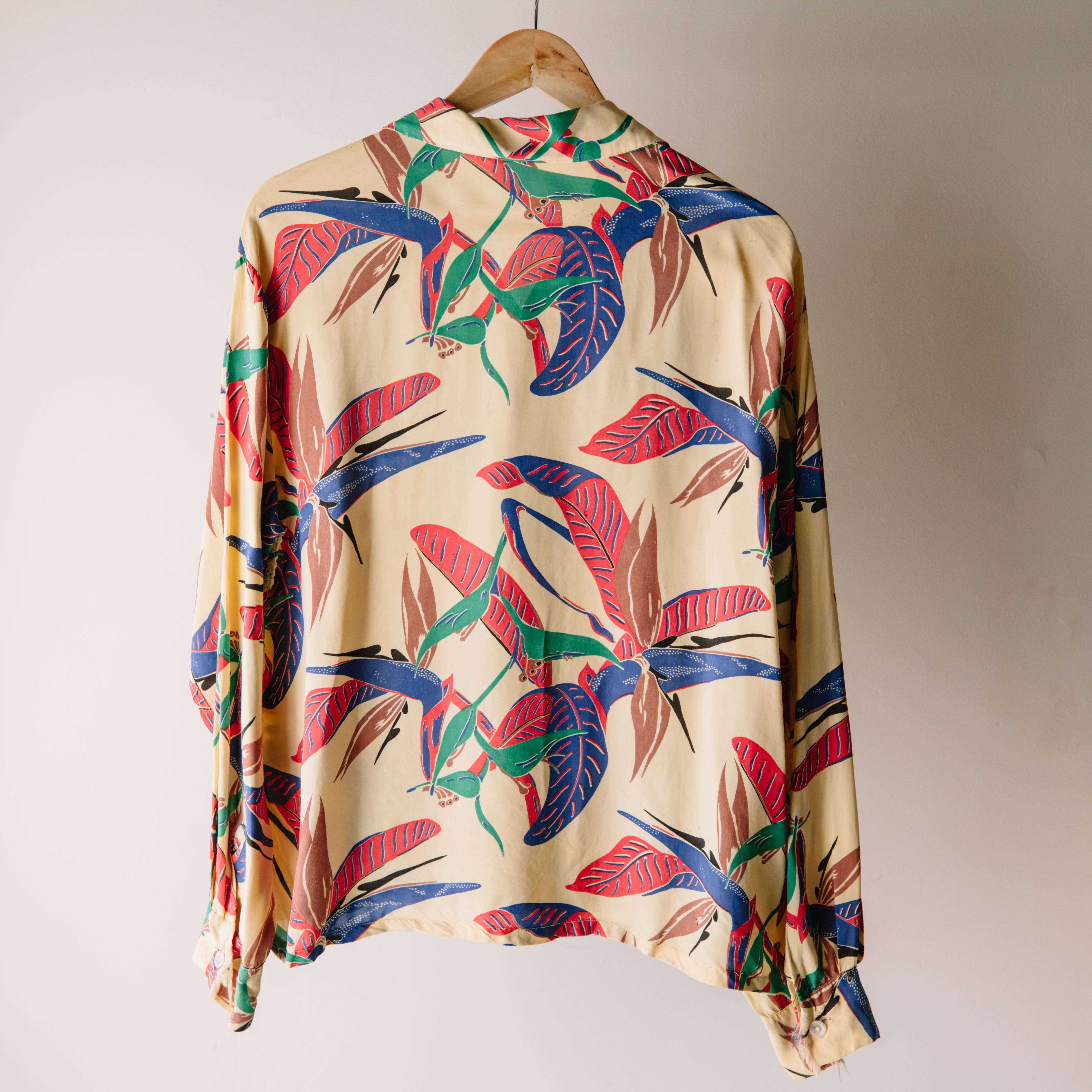 1950's Made in California L/S レーヨンアロハシャツ【TA080706 1950's Made in California L/S レーヨンアロハシャツ【TA080706